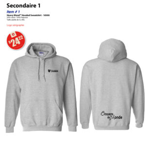 Item 01 Aubier secondaire 1 Hoodie 18500 2026